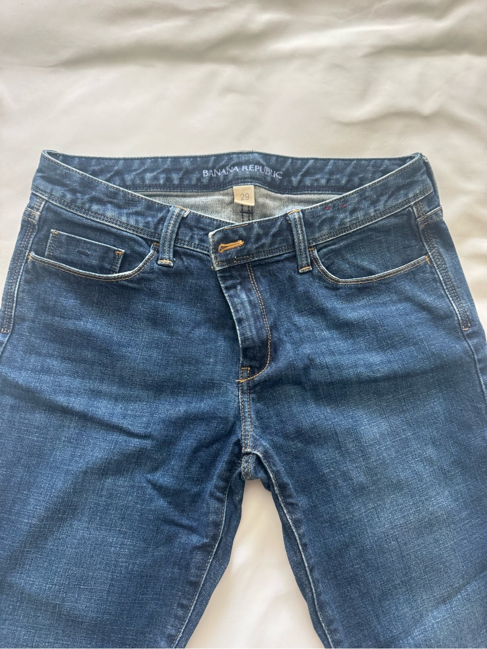 Banana Republic Women's Dark Blue Skinny Jeans - Size 29 (US Size 8)